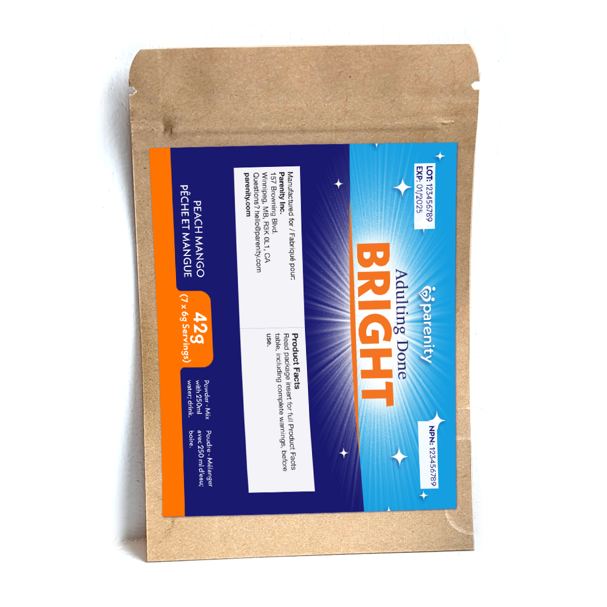 Adulting Done Bright - Poudre pour boisson améliorant la journée